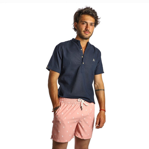 Short De Baño Hombre Salmon -  Raidistas