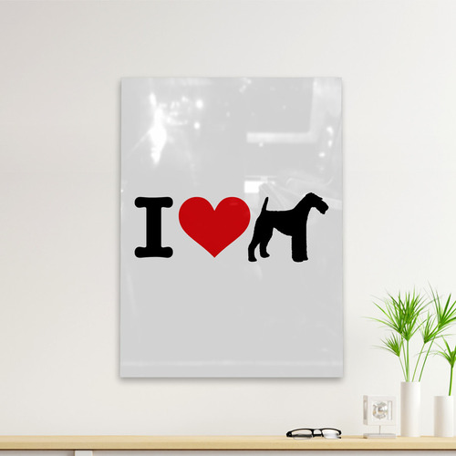 Cuadro Deco I Love My Fox Terrier (d0994 Boleto.store)