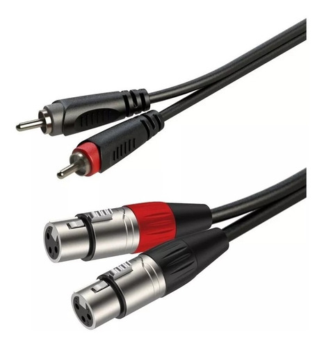 Cable Roxtone Racc170l2 Rca 2 Xlr Hembra 2 Metros Pr