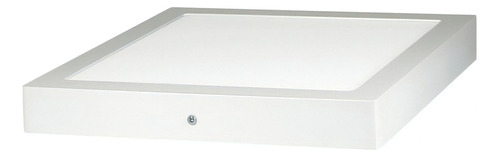 Panel Led De Aplicar Cuadrado Silverlight 18w Calido 220v Color Blanco