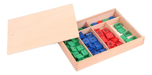 Montessori Madera Sellos Materiales Matemáticos Juego