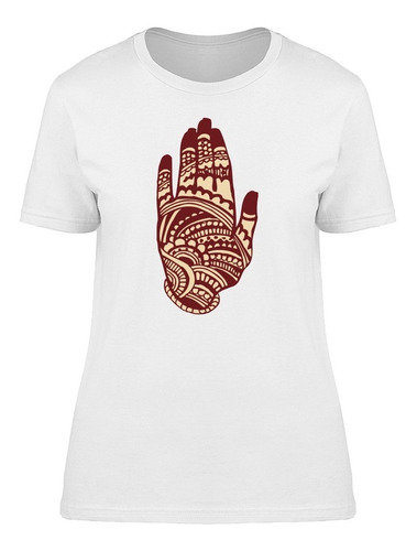 Dibujo De La Mano Hindú Camiseta De Mujer