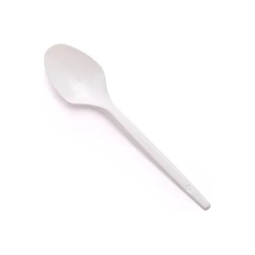 Cucharas Sundae Postre Descartables Blancas De 1a X 1000 Un.