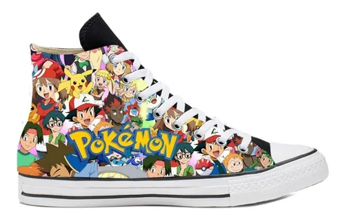 Tenis Modelo Pokemon Collage Ni o Ni a Juvenil Adulto Cuotas sin