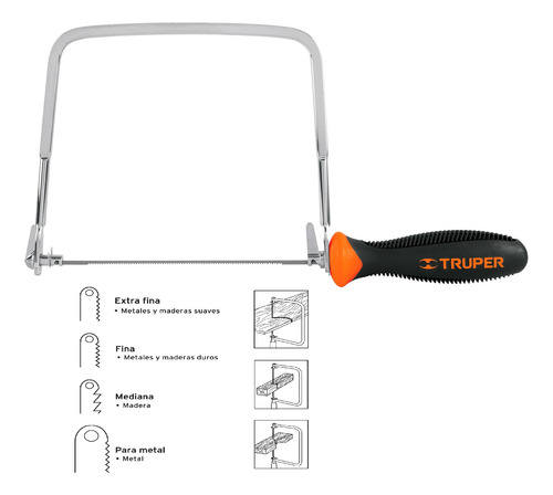 Arco Joyero Calador Con Seguetas Corte Fino Mango Ergonomico