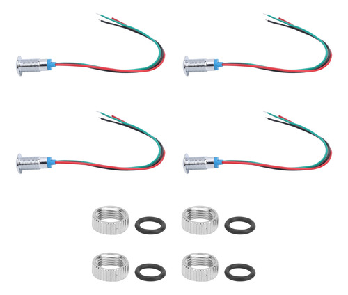 4 Conjuntos De Luz Indicadora Led, Lâmpada Catódica Comum In