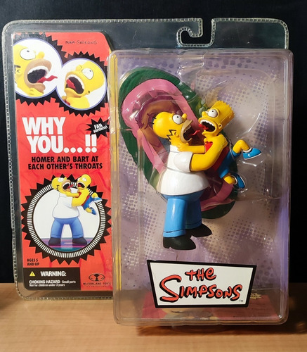 Los Simpson Mcfarlane Figura Homero Simpson Y Bart Simpson (Usado)