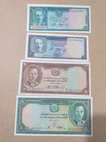 Billetes De Afganistán 5 Y 2 Muy Escasos De Conseguir.