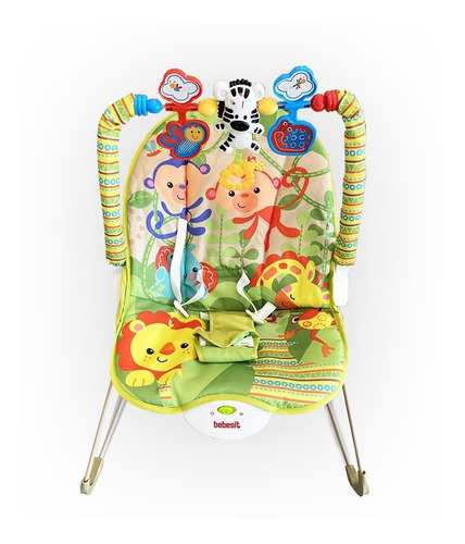 Imagen 7 de 9 de Mecedora Bebe Bebesit Vibracion Musica Juguetes Verd Lavable