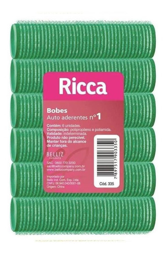 Ricca Bobes Autoaderentes N1 - 6 Unidades