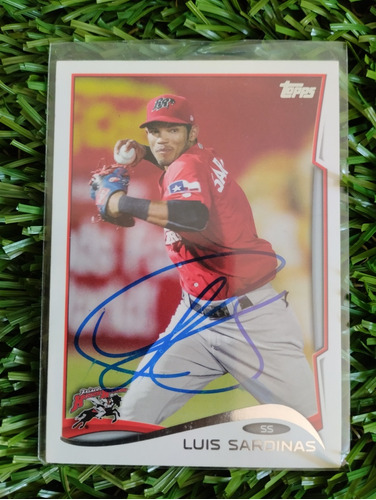 2014 Topps Luis Sardiñas #37 Autografiada 