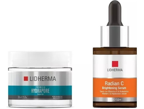 Radian C Brightening Serum + Hydrapore Crema Gel Lidherma