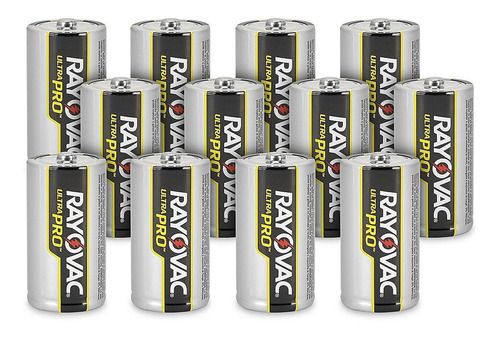 Baterías Alcalinas Rayovac C - 12/paq - Uline