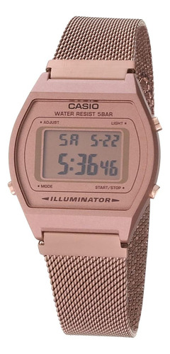 Reloj Para Hombre Casio B640wmr-5avt Vintage, Color Oro Rosa