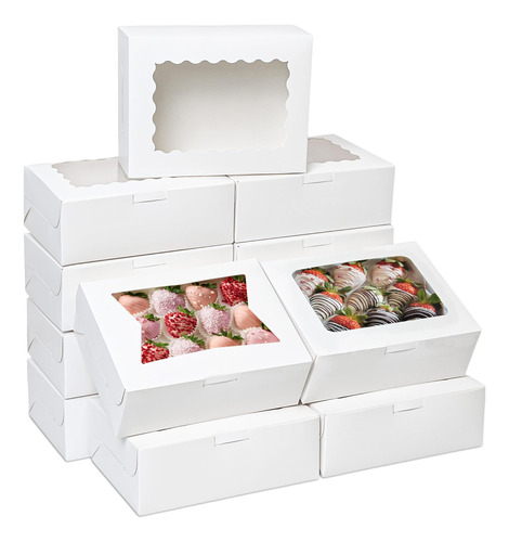 Moretoes 48 Cajas Blancas De Panaderia, Cajas De Galletas De