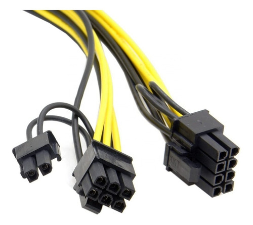 Imagen 4 de 5 de Splitter Adaptador 6 Pines A 2 De 6+2 Mineria