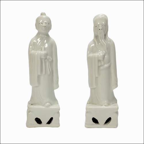 Par Figuras Porcelana Blanc De Chine (2178)