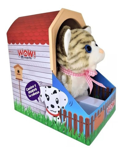 Imagen 2 de 2 de Peluche Mascota Interactiva Wow Gato Gris