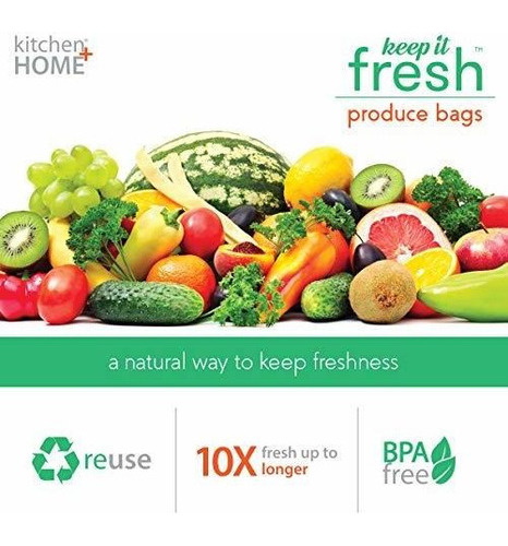 Keep It Fresh Bolsas De Productos Frescos Reutilizables Sin