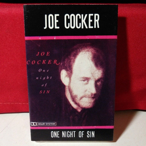 Joe Cocker One Night Of Sin Casete Ed Uy 1989 Impecable
