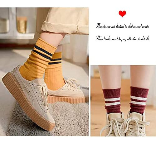 10 Pares De Calcetines Redwind Para Mujer, A La Moda, A Raya