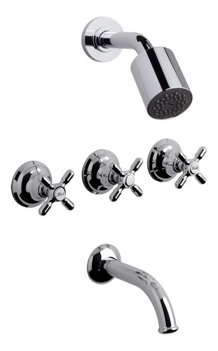 Juego Kit Griferia Baño Completo Fv Newport 0900.03/b2p Cr