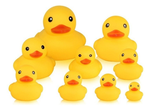 Mini Cute Yellow Rubber Bath Ducks 50pcs