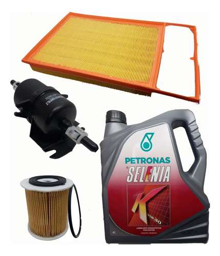 Kit De 3 Filtros Fiat Strada Advent 1.6etorq+selenia 15w40