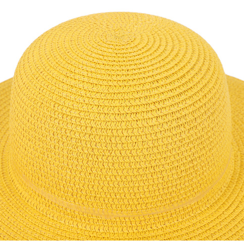 Sombrero De Playa De Paja Con Ala Ancha, Tejido Ligero, Para