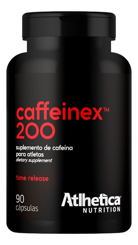 Cafeína Caffeinex 200mg 90 Cápsulas - Atlhetica Nutrition Sabor Sem Sabor