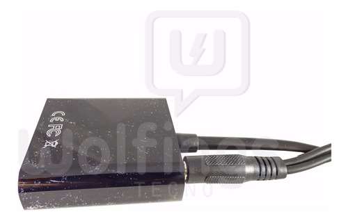 Imagen 5 de 8 de Cable Adaptador Conversor Hdmi A Vga + Plug 3,5 Mm Aud Y Vid