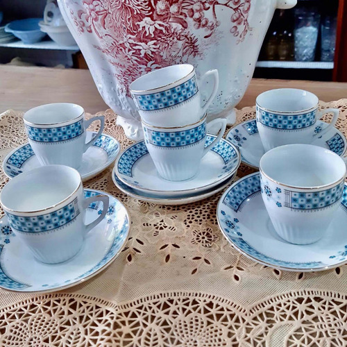 Juego De Café Retro De Porcelana China