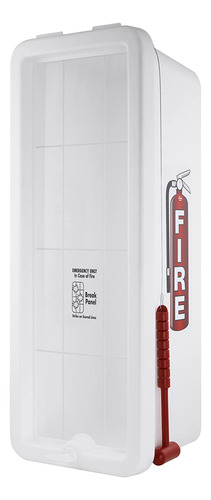 Gabinete Extintor Incendio 1 Blanco Accesorio Martillo 10 Lb