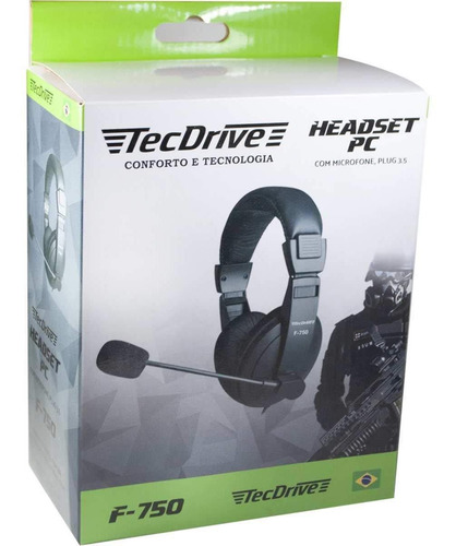 Headset Para Pc E Pc Gamer Tecdrive F-750