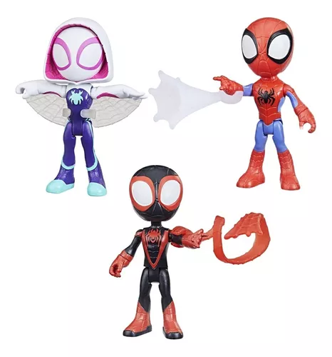 Pack 3 Spiderman Bebe Spidey And His Amazing Friends Marvel