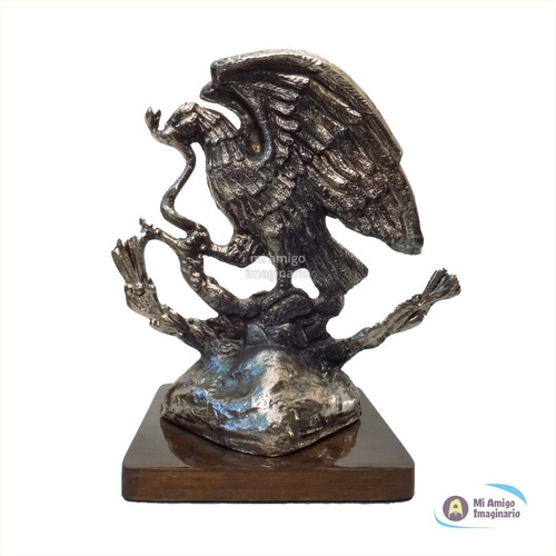 Escudo Nacional México Escultura Metal Artesanal Serpiente