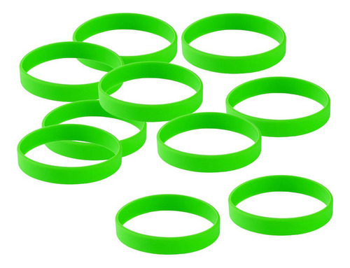 Nuevo Set De Pulseras Deportivas De Silicona For Mujer Verde