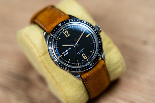 Relógio Christopher Ward C65 Trident Vintage Dive Mechanical Marrom