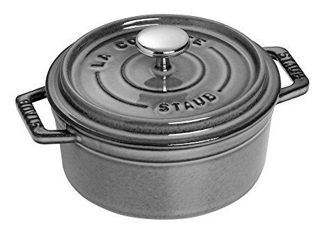 Staub 1101218 Cocotte Horno Redondo 05 Litro Gris Grafito