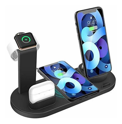 Inalambrico 4 1 Base Estante Para Reloj Inteligente Celular