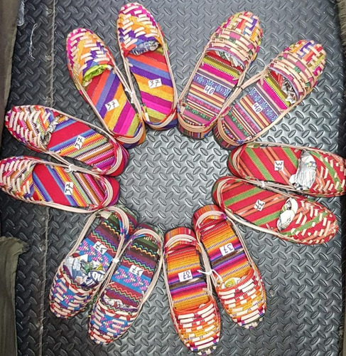 6 Pares De  Huaraches Artesanales  Infantil.