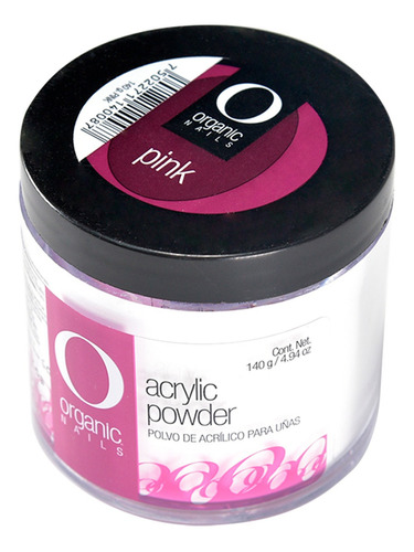 Polvo Acrílico Uñas Pink 140g By Organic Nails