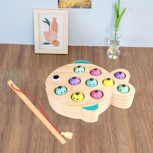 Juego De Pesca Magnético Juguete Preescolar Aprendizaje De