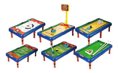 Juegos De Mesa 6 En 1 Deportes Y Acción