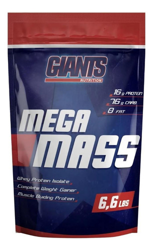 Mega Mass 3kg Hipercalórico Giants Nutrition - Chocolate