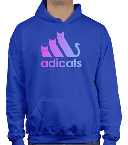 Sudadera Con Gorro Adicats - Gatos - Divertido - Color - 01