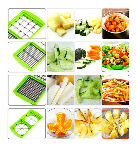 Imagem 6 de 7 de Cortador Fatiador Com Recipiente Picador Legumes Verduras
