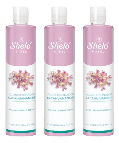 3 Pack Acondicionador De Cacahuananche Shelo