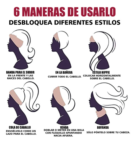 4pcs Bandas Para Cabello Cabeza Diademas Deportiva Elásticas