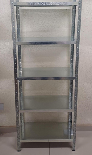 Prateleira Em Aço Galvanizado De 60cm Com 5 Bandejas